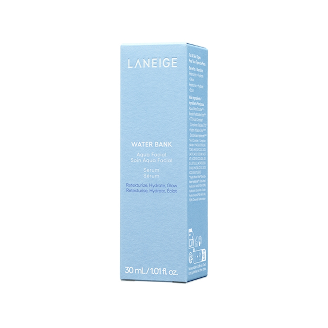 LANEIGE Water Bank Aqua Facial Serum 30ml bottle with size label