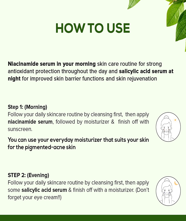 CGG Cosmetic Am/Pm Acne Reduction Combo - 2% Niacinamide & 2% Salicylic Acid Face Serum - 10 ml each – image 8 of 9