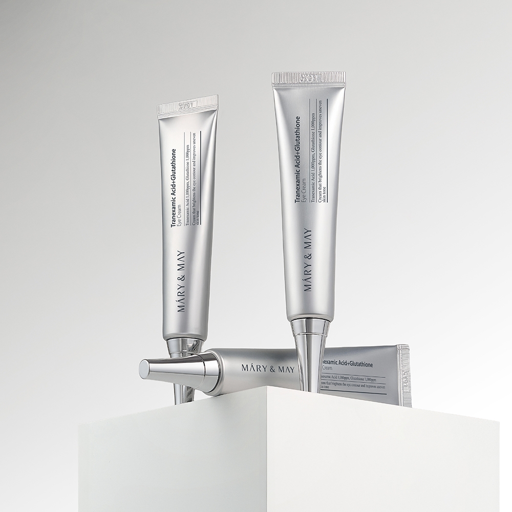 Mary&May Tranexamic Acid+Glutathione Eye Cream 30g three tubes, brightening eye cream lineup