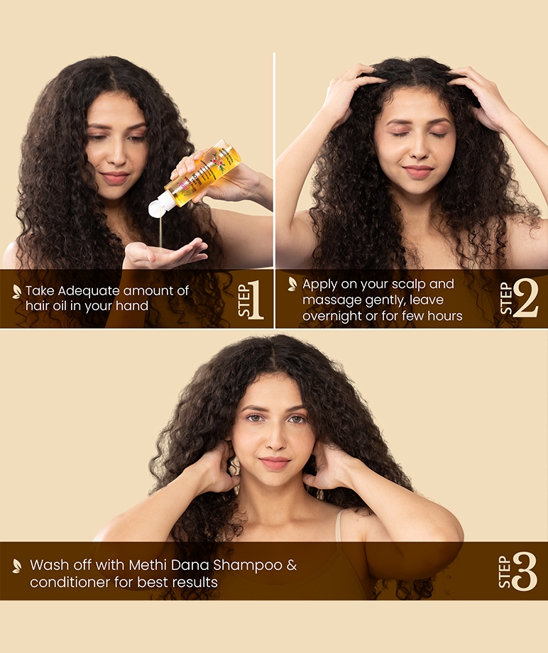 la Pink Methi Dana 8-in-1 Hair Oil with Hibiscus & Onion | Hair Fall Control & Hair Growth | – image 5 of 8