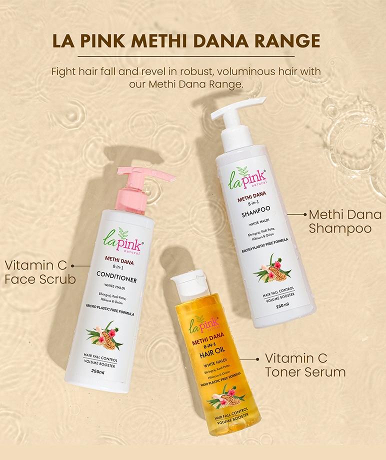 la Pink Methi Dana 8-in-1 Hair Oil with Hibiscus & Onion | Hair Fall Control & Hair Growth | – image 7 of 8
