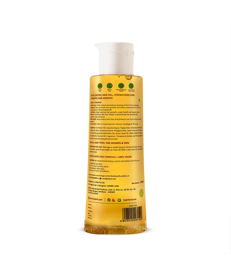 la Pink Methi Dana 8-in-1 Hair Oil with Hibiscus & Onion | Hair Fall Control & Hair Growth | – image 2 of 8