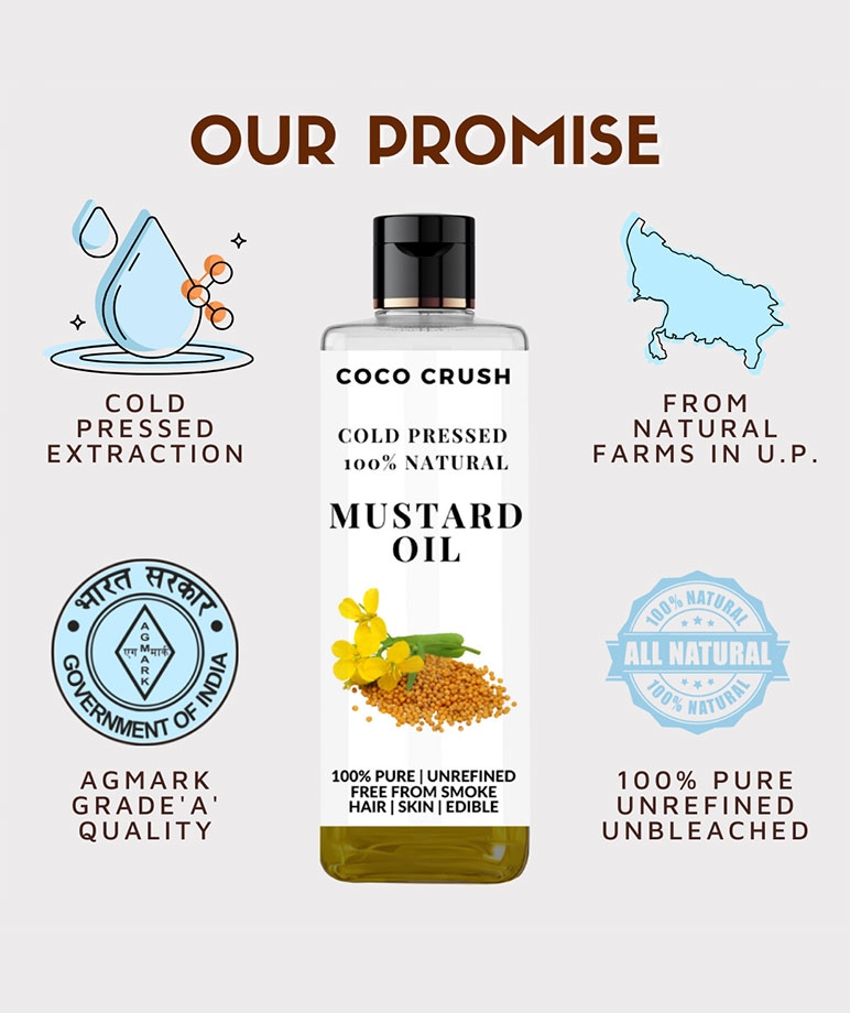 Coco Crush Cold-Pressed Mustard Oil, 100% Pure & Natural - 50ml – image 7 of 7