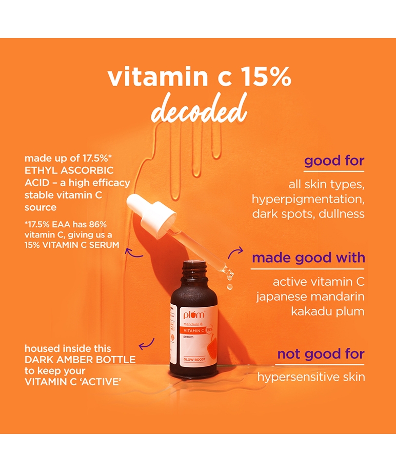 Plum 15% Vitamin C Face Serum with Mandarin - 30 ml – image 3 of 5