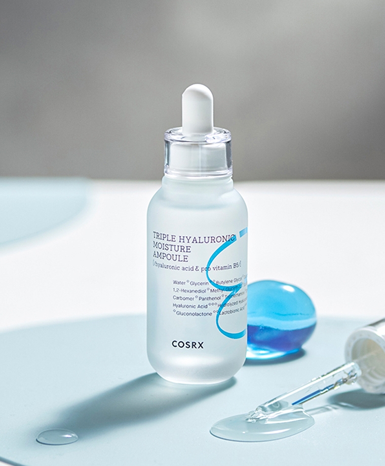 Cosrx Hydrium Triple Hyaluronic Moisture Ampoule 40ml bottle with dropper and label