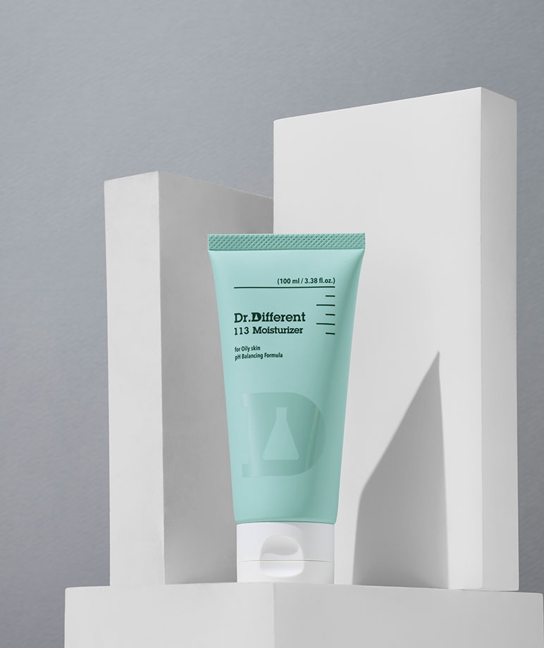 Dr. Different 113 Moisturizer 100ml (3.38 fl oz) tube for oily skin, pH balancing formula
