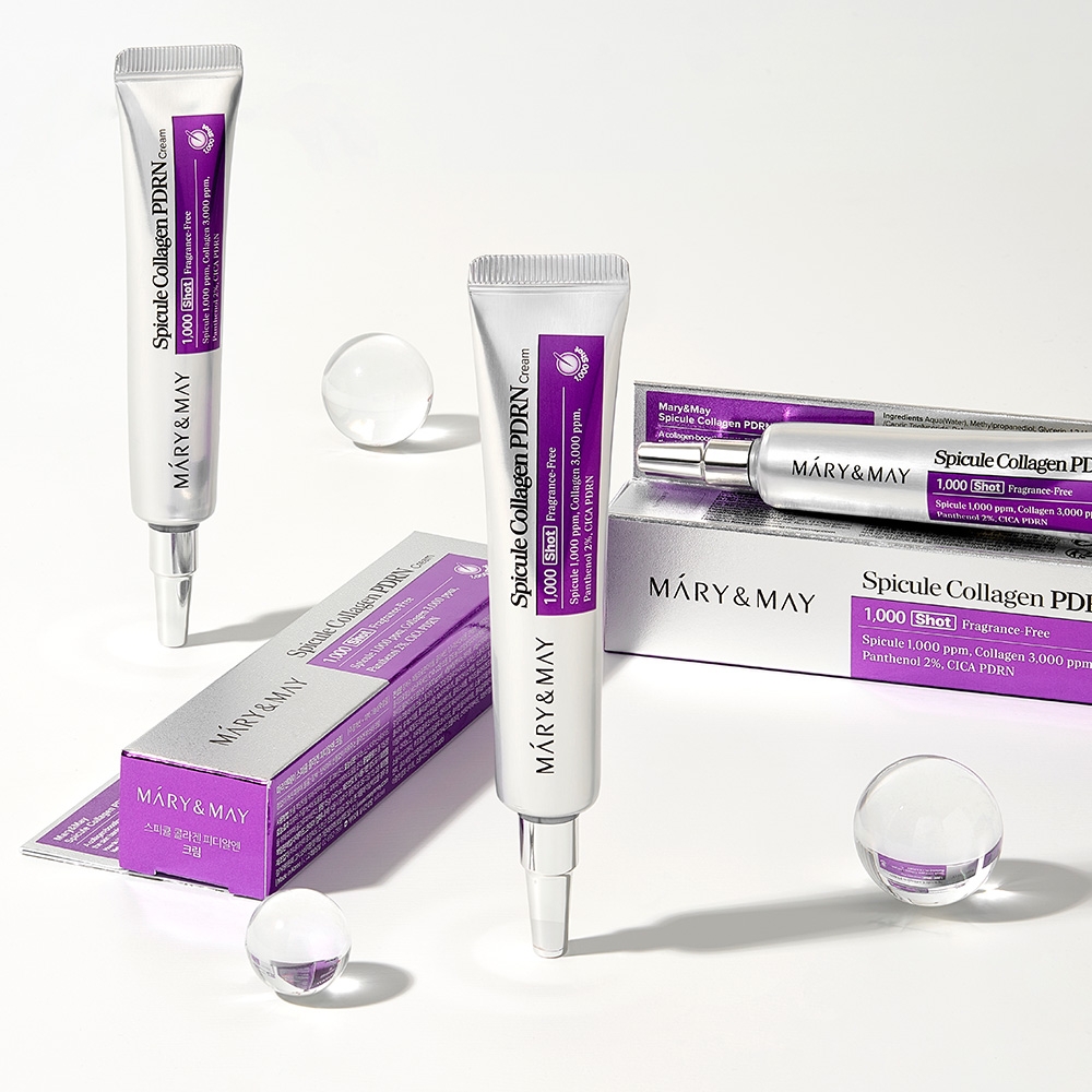 Mary&May Spicule Collagen PDRN Cream 15g tubes and cartons 1,000 Shot
