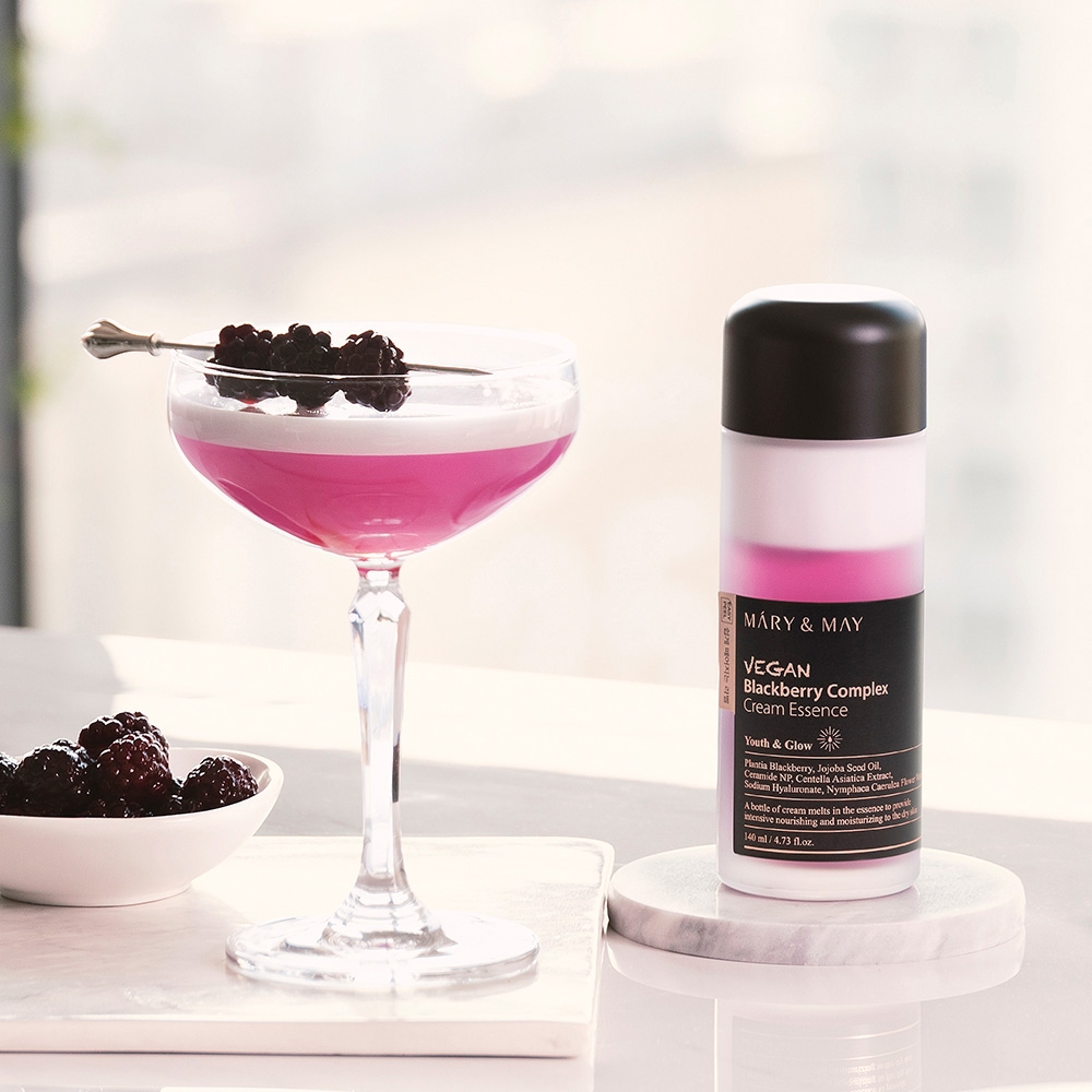 Mary&May Vegan Blackberry Complex Cream Essence 140ml two-layer cream and essence formula