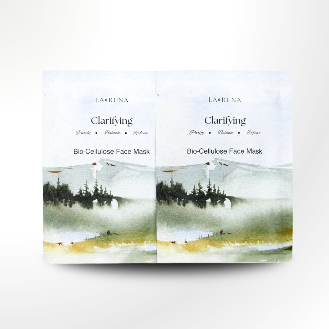 LA RUNA LARUNA CLARIFYING BIOCELLULOSE FACE MASK (PACK OF 2)