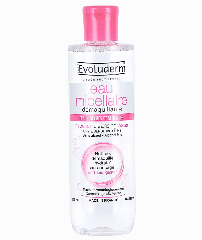 Evoluderm Micellar Cleansing Water for Dry & Sensitive Skin 250 ml