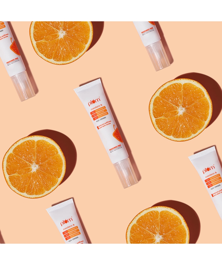 Plum 3% Vitamin C, 3% Peptide & 3% Caffeine Eye Cream with Mandarin - 15 ml – image 2 of 6