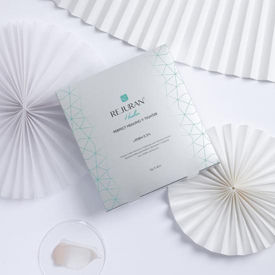 REJURAN Healer Perfect Healing V Tighter c-PDRN 0.2% sheet mask 4 sheets box front