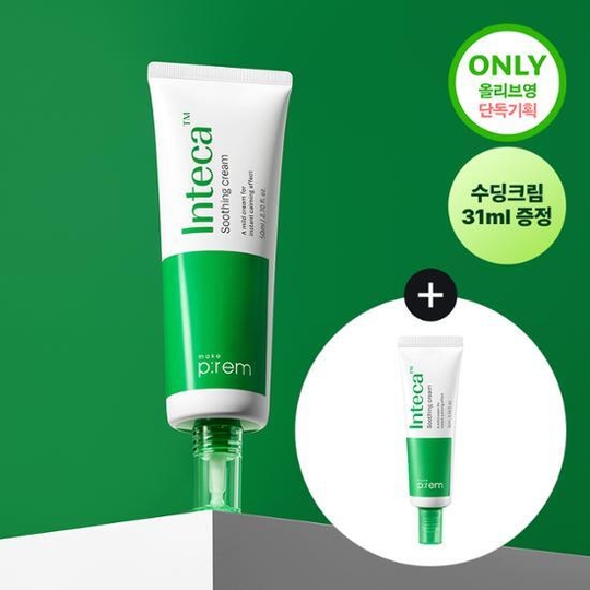 Makeprem Inteca Soothing Cream 80ml (+Inteca Cream 31ml) - maccaron