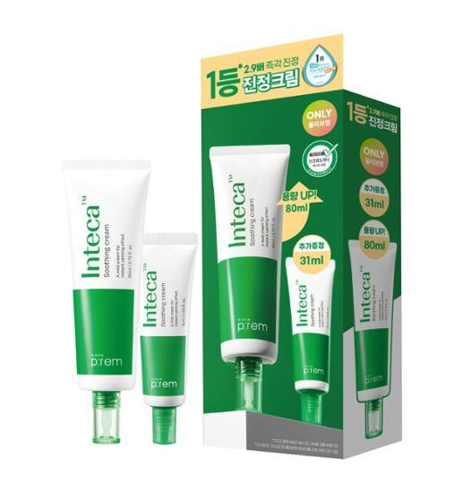Makeprem Inteca Soothing Cream 80ml (+Inteca Cream 31ml) - maccaron