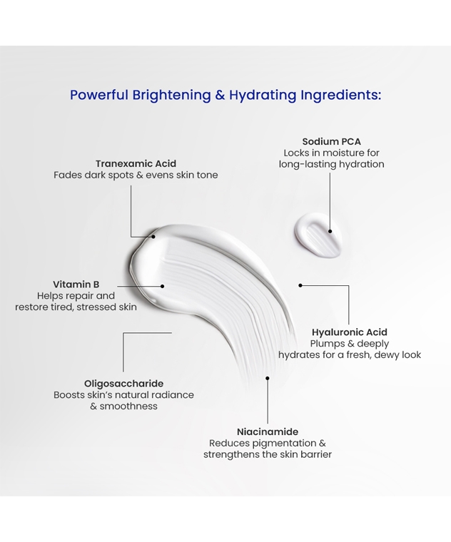 DHC LX-ME Brightening Gel key ingredients tranexamic acid, niacinamide, hyaluronic acid
