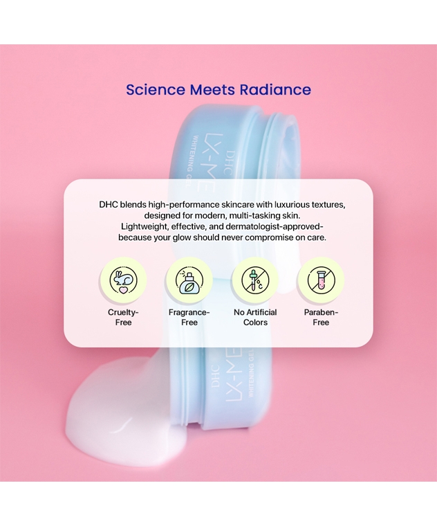 DHC LX-ME Brightening Gel paraben-free, cruelty-free, no artificial colors