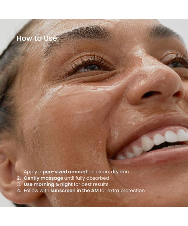 DHC LX-ME Brightening Gel how to use, pea-sized amount morning and night