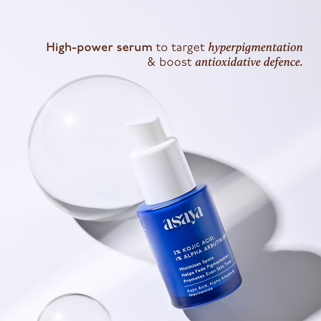 Asaya 2% Kojic Acid + 1% Alpha Arbutin Serum 30ml high-power hyperpigmentation serum