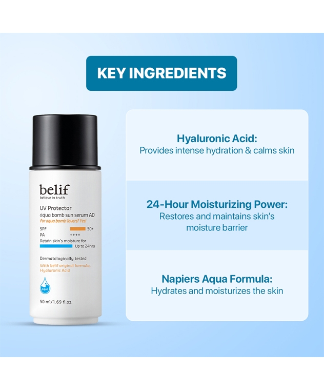Belif UV Protector aqua bomb sun serum 50ml – image 4 of 6