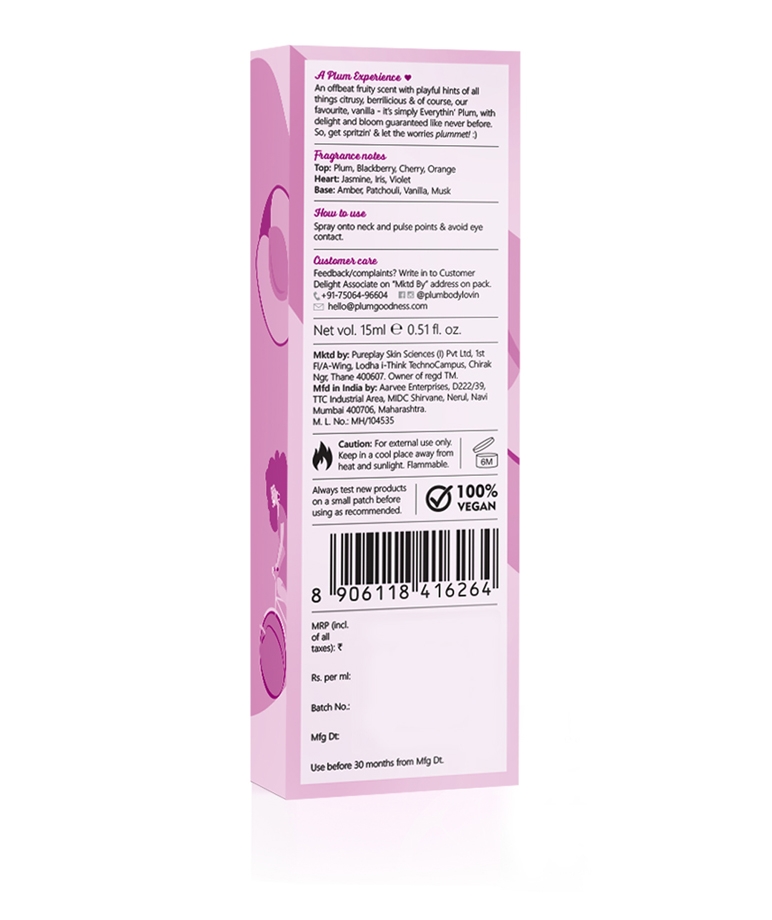 Plum BodyLovin’ Everythin' Plum Eau De Parfum (15 ml) | Fruity Fragrance | Long-lasting Perfume – image 9 of 10