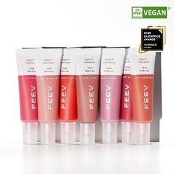 feev Hyper Fit Color Serum 10ml liquid blush shade lineup, vegan