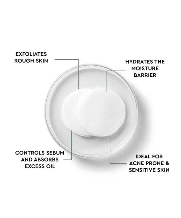 The Face Shop Tea Tree Toner Pads benefits for rough skin, sebum control, acne-prone and sensitive skin