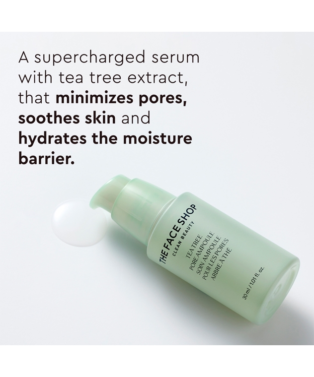 The Face Shop Tea Tree Pore Ampoule With AHA, Ip- BHA, PHA & Hyaluronic Acid, For Oily & Acne Skin – image 2 of 8