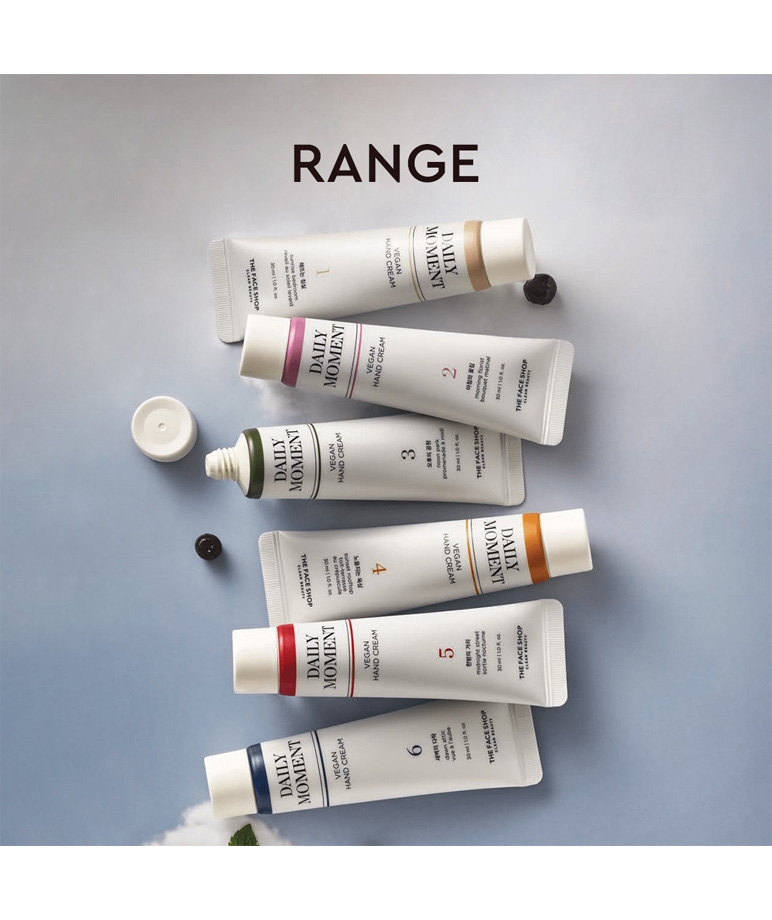 The Face Shop Daily Moment Vegan Hand Cream shea butter and hyaluronic acid