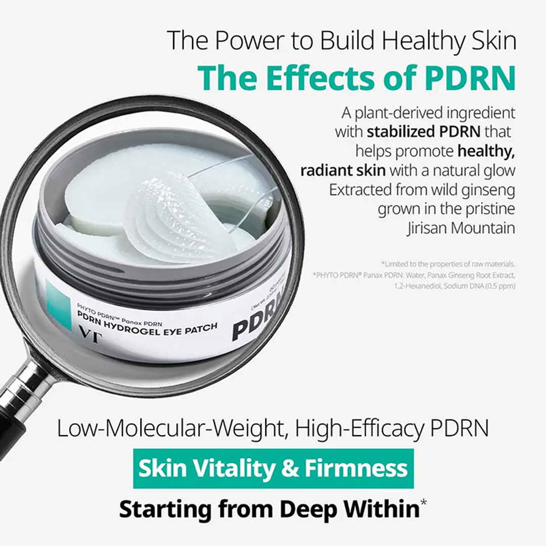 VT PDRN Hydrogel Eye Patch PHYTO PDRN Panax PDRN ingredients and effects