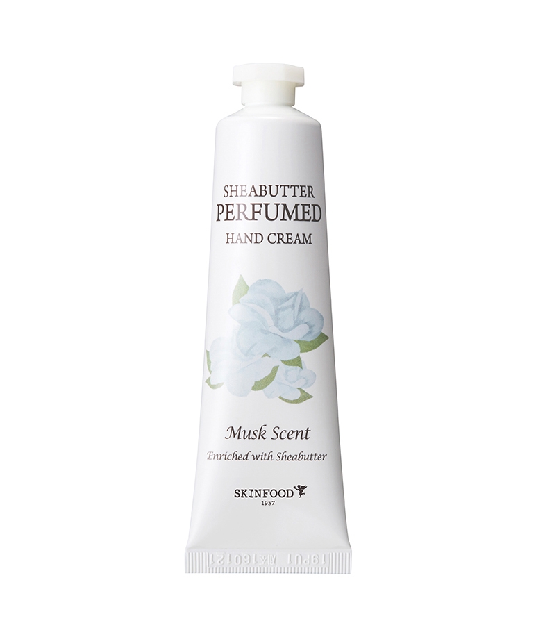 Skinfood Shea Butter Perfumed Hand Cream Musk Scent tube front