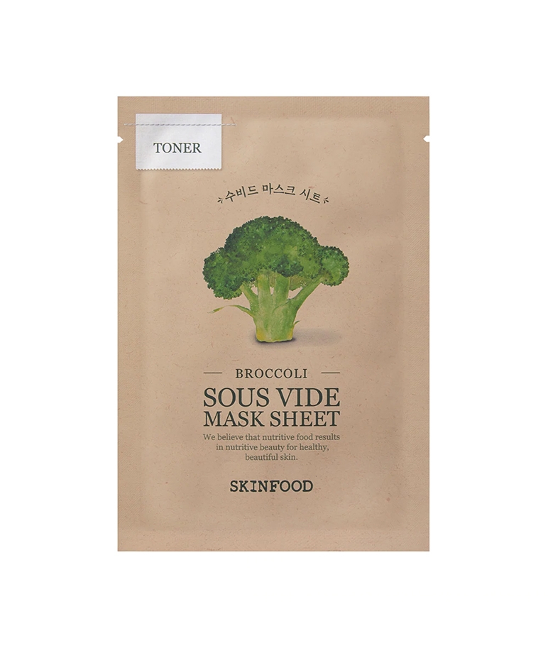 Skinfood Broccoli Sous Vide Mask Sheet - 18ml (Pack of 3)