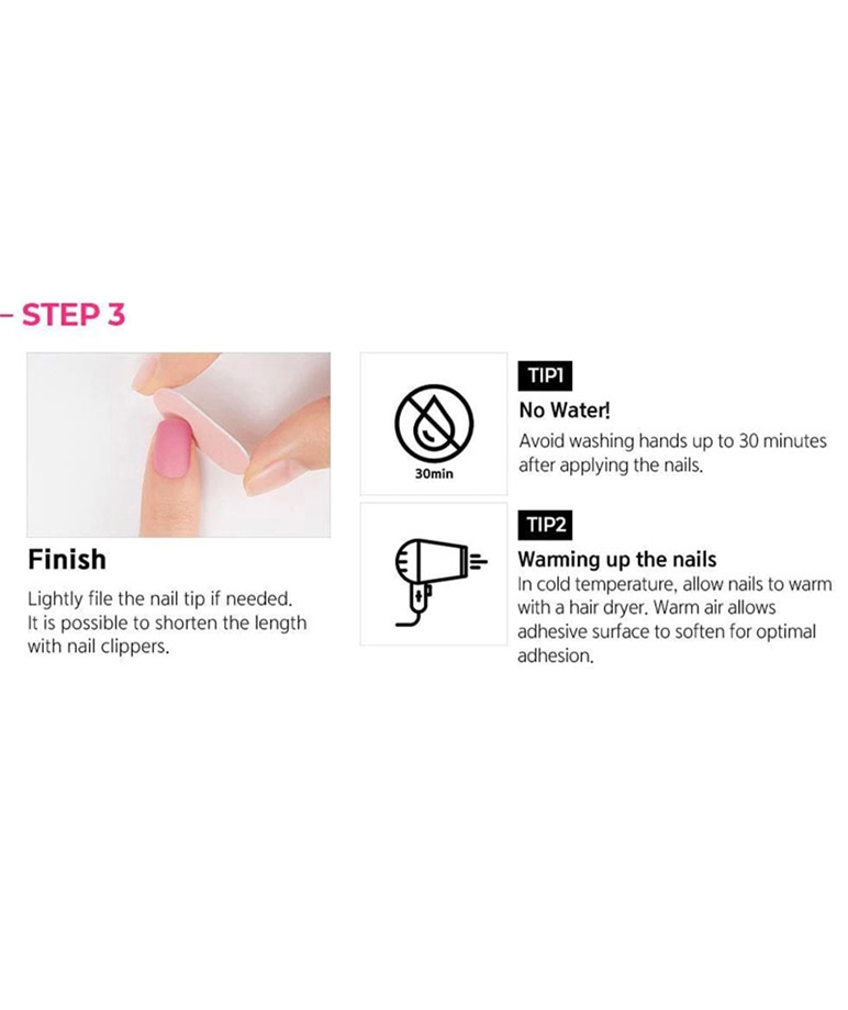 Dashing Diva Glaze Pink Dew(Long), Semi-Cured Gel Nail Stickers, Artificial Nails, Lightweight, Easy To Use, Manicure – image 6 of 7