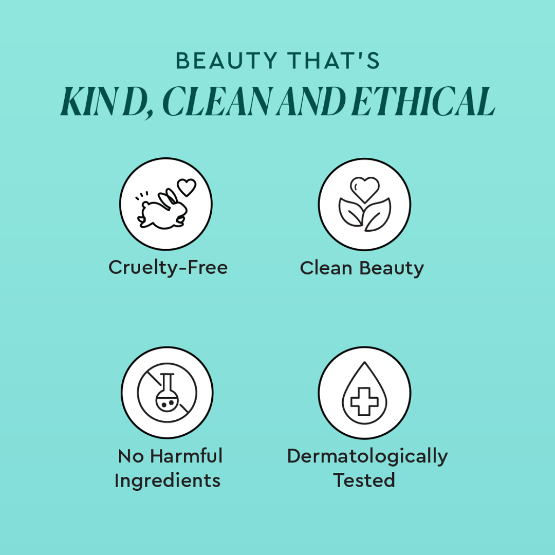 The Face Shop Dr. Belmeur cleanser cruelty-free, clean beauty, dermatologically tested badges