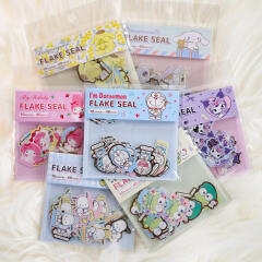 Sanrio Character Flake Stickers 40p (8 types) (1) - maccaron