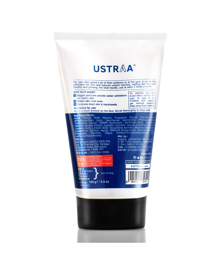 Ustraa De-tan Face Scrub 100g