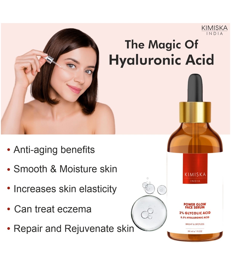 THE LOVE CO Power Glow Face Serum - 2% Glycolic Acid + 0.5% Hyaluronic Acid - 30ml – image 3 of 6