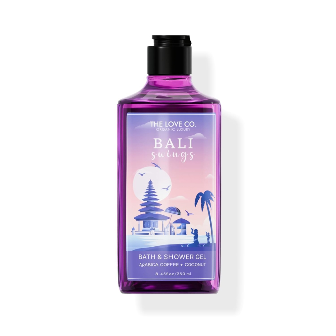 THE LOVE CO Bali Swings Body Wash - Daily Skin Moisture For Men and Women - Intense Hydration For Dry Skin - 250Ml