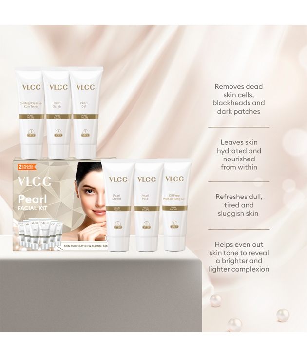 VLCC Pearl Single Facial Kit - 60 g - Removes Dead Skin Cells & Blackheads – image 5 of 9