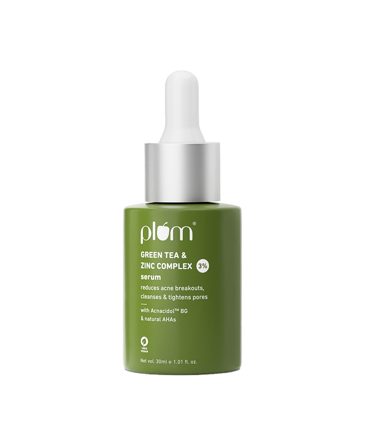 Plum Green Tea & Zinc Complex 3% | Fights Pimples & Tightens Pores | Controls Oil & Gently Exfoliates (30 ml) – image 2 of 7