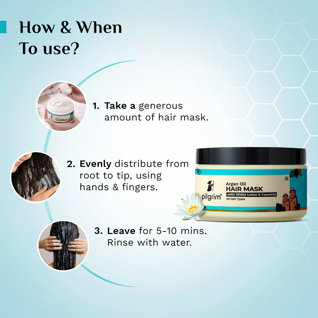 Pilgrim Argan Oil Hair Mask with White Lotus & Camellia – image 5 of 8