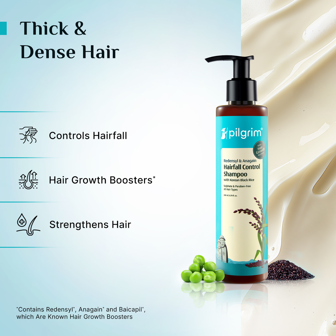 Pilgrim Redensyl & Anagain Hairfall Control Shampoo – image 3 of 9