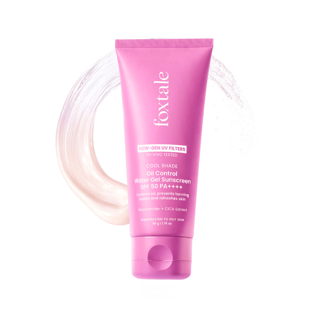 Foxtale In-Vivo Tested Lightweight Aqua-Gel Sunscreen for Oily Skin | SPF 50 PA++++ | 50 ml