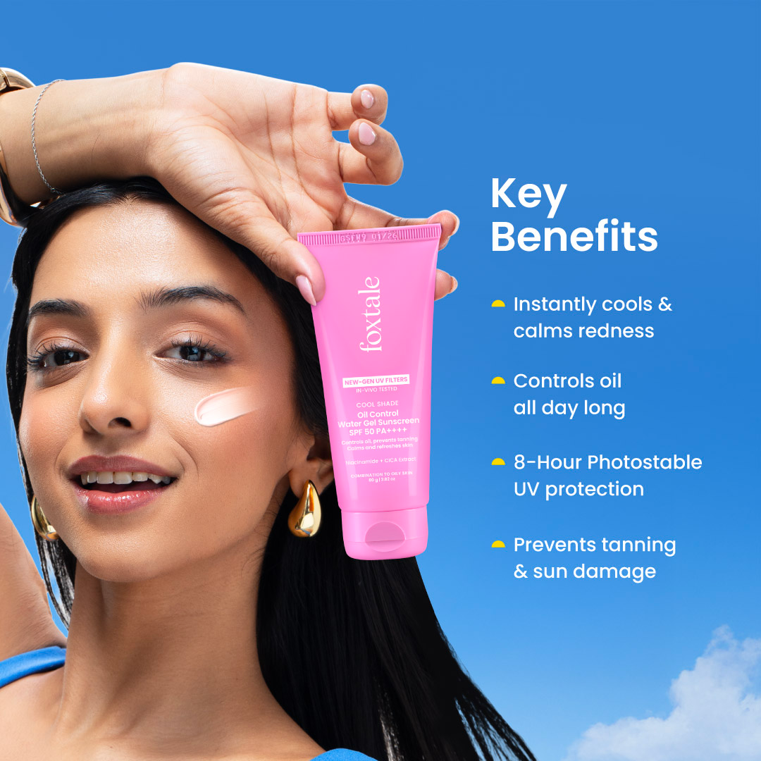Foxtale In-Vivo Tested Lightweight Aqua-Gel Sunscreen for Oily Skin | SPF 50 PA++++ | 80 ml – image 2 of 9