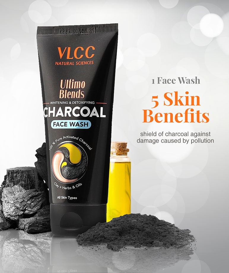VLCC Ultimo Blends Charcoal Face Wash for Whitening & Detoxifying - 100 ml – image 3 of 5