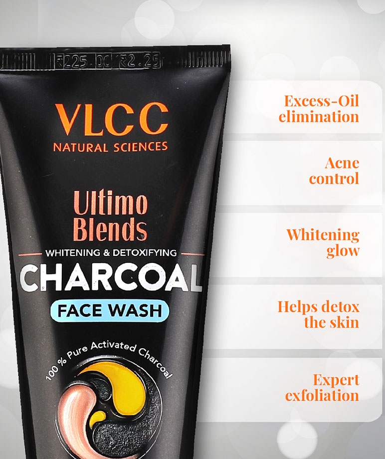 VLCC Ultimo Blends Charcoal Face Wash for Whitening & Detoxifying - 100 ml – image 4 of 5