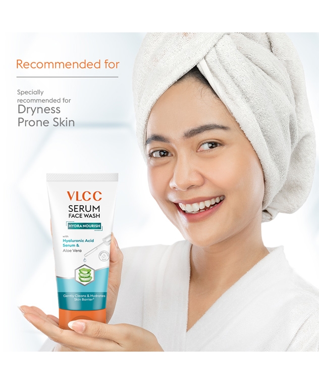 VLCC Hydra Nourish Serum Facewash with Hyaluronic Acid Serum & Aloe Vera for Gentle Cleansing & Strengthening Skin Barrier Function 1 – image 6 of 9