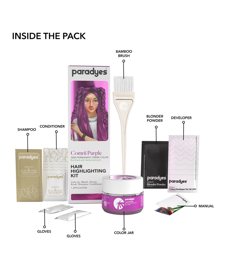 Paradyes Comrii Purple Highlighting Kit - 100gm – image 3 of 8