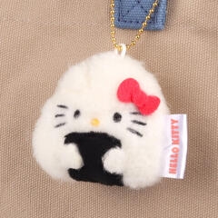 Hello Kitty Triangle Kimbap Ball Chain Keychain (1) - maccaron