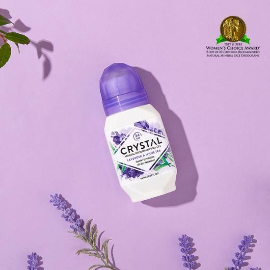 CRYSTAL Mineral Deodorant Roll On Lavender&White Tea 66ml – image 1 of 4