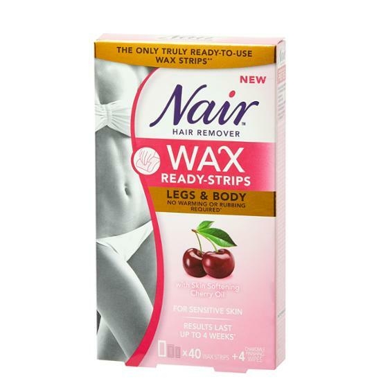 Nair Hair Remover Wax Ready Strips with Cherry Extract 40pcs+Post Waxing Wipes 4pcs – image 2 of 4